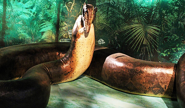 Photo: Titanoboa snake